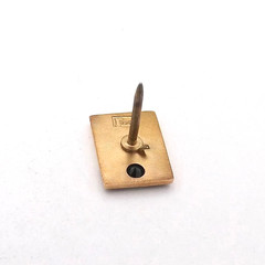 Vintage GE General Electric Solid 10k Gold Emerald Service Award Pin Tie Tac