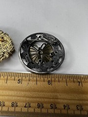 Elegant Brooches TC Cat KC Butterfly UNK Gold Tone See Pictures A102