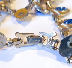 Vintage Barclay Goldtone Rhinestone Necklace, Bracelet & Earrings Set