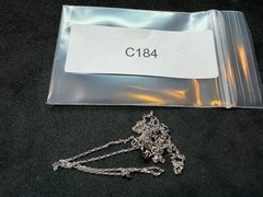 1.06g Vintage Sterling Silver 925 Adjustable Cable Chain Necklace 21 in M