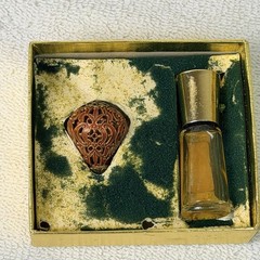 Vintage Luzier Memento Fragrance Pendant Perfume Necklace Charm Full