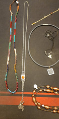 Lot #38 of random estate sale jewelry, mostly necklaces, chains, chokers