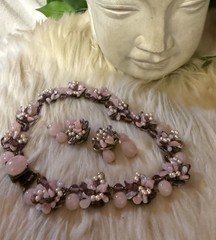 Louis Rousselet For Chanel 1930’s OR 1950’s ERA Stunning And Glamorous Pink Set!