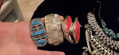 Vintage Mod Silvertone Jewlery Lot Of 37. 5LBS+.17 Signed Monet Avon…