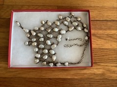 Vintage Natural Pearl Bib Necklace
