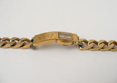 Vintage 1960s ID BRACELET w/ Belfont Watch Combo ~ Works! ~ Swank?