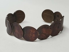 VINTAGE COPPER PENNY BRACELET 1960 & 1969 ANTIQUE COLLECTIBLE ESTATE JEWELRY