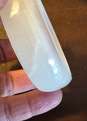 ANTIQUE BANGLE BRACELET LUCITE ? IVORY ? BAKELITE ? ART DECO