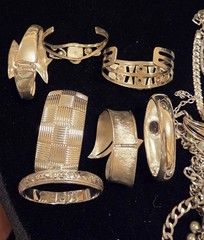 Vintage Mod Silvertone Jewlery Lot Of 37. 5LBS+.17 Signed Monet Avon…