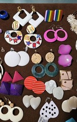 Wow Vintage 80’s & 90’s APX 60 Pairs of Earrings & More Lot Necklace/Bracelet