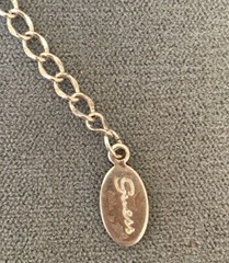 VTG Guess Designer Fashion Necklace Letter G Stations Silver Tone Metal Alloy