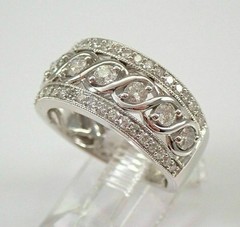 Art Deco Antique 3.50 Ct White Diamond Vintage Wedding Ring 925 Sterling Silver