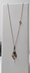 Antique Gold Filled Lavalier Pendant With Vintage 18″ Chain