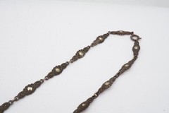 Vintage Sterling Silver 925 Marcasite Necklace Germany 20″