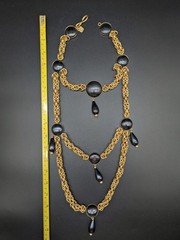 YSL Vintage Yves Saint Laurent Rive Gauche statement necklace