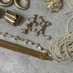 Vintage Jewelry Lot Pearl Bead Feminine Romantic Mixed Wearable Assortment