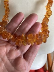 Vintage Baltic honey amber graduated necklace, weight: 56 Grams Length 26 In