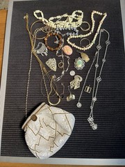 Vintage To Now CRAFT JUNK SCRAP Jewelry And Purse Parts Or Repurpose