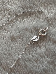 Sterling Silver new! JTV Cubic Zirconia Angel Wings Cross Pendant Necklace 18”