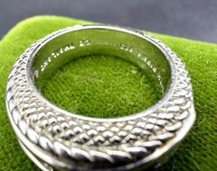 Vtg Judith Ripka Sterling Silver Channel Set Lab Ruby & CZ Ring Sz 5.75