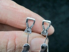 Vintage 1968 Patent Date Double Hoop Clip Earrings