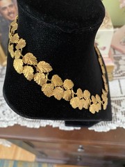 RARE Metropolitan Museum of Art 18k Gold Plated Choker Necklace