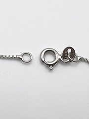 Sterling 925 Silver Vintage Southwest Estate Box Necklace 18.75”in 2.4grams 1mm