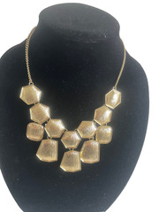 VNT Lot of 3 Statement Necklaces Chunky Beaded Layered Bib Black Torquise Gold T