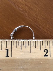 Beautiful Simple Bali Hoop earrings With Wire 0.75”Diameter,sterling silver New