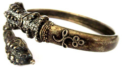 Gorgeous European Hallmarked Victorian Silver Snake Bracelet