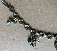 Vintage Maisel’s Nickel Silver Western Charm Bracelet – Fred Harvey Era