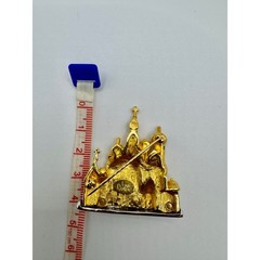 Vintage Joan Rivers St. Basil’s Cathedral Brooch Gold Tone Russian