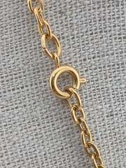 RARE J.J Gold Tone White Enamel Geometric Art Deco inspired pendant necklace