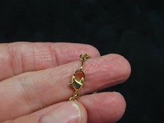 Vintage Gold Plated Byzantine Chain Bracelet BB