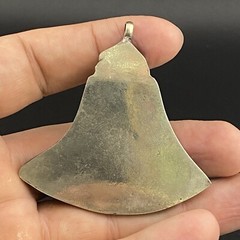 “Axe” Head Shape Masterpiece Old Ethnic Unique Tibetan Multi Colour Pendant