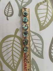 Handcrafted Abalone And Sterling Silver Link Bracelet