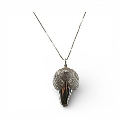 Small Sterling Silver Angel Christmas Ornament or Pendant for Necklace Vintage