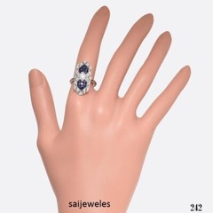 Vintage 2CT Round Lab-Created Diamond Womens Engagement Ring 14K White Gold Over