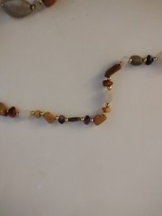 Vintage Gemstone Necklaces 18″ Two Total