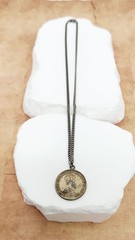 Antique 1910 Australian 925 Sterling Silver One Shilling Coin Necklace