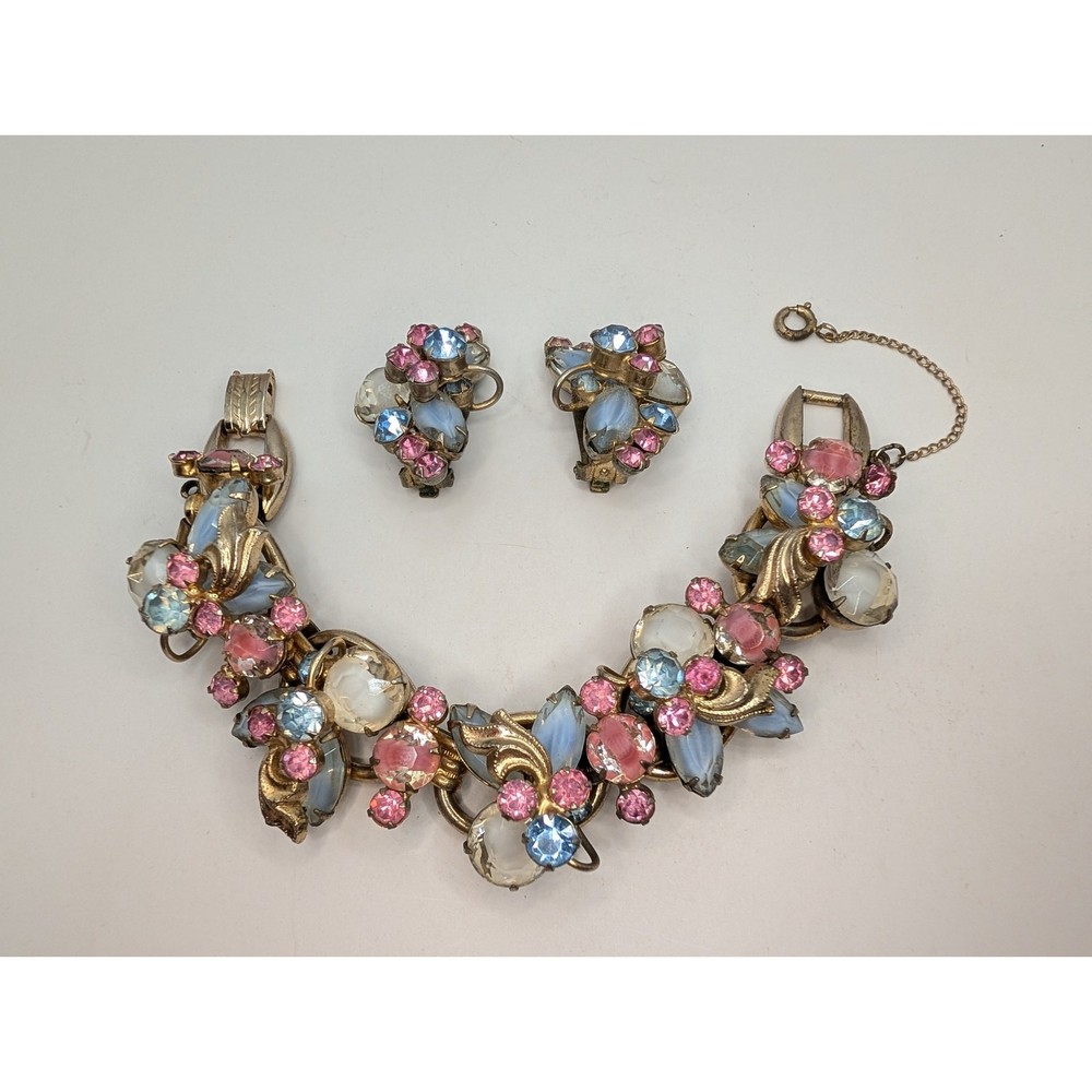 D&E JULIANA Set w/ Verified (Ref #169) 5 Link Bracelet and Unverified Earrings