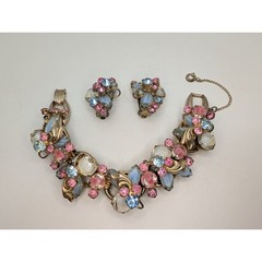 D&E JULIANA Set w/ Verified (Ref #169) 5 Link Bracelet and Unverified Earrings