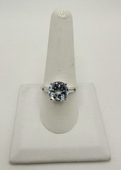 Vintage Avon Sky Blue Topaz Sterling Silver Ring Size 9 3/4