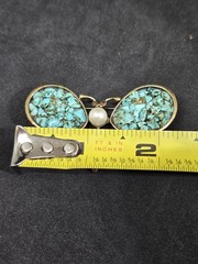 NOS Coldwater Creek Mosiac Butterfly Pin Brooch