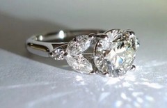 Art Deco 2.30 Ct White Diamond Antique Vintage Wedding Ring 925 Sterling Silver