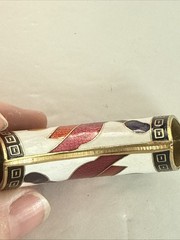 Vintage Cloisonne Enamel Scarf Slide