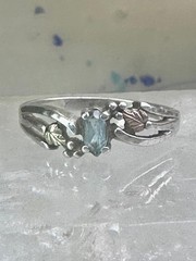 Black Hills Gold ring floral band leaves size 9 sterling silver women