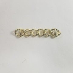 Chain Style Bar Pin Brooch Gold Tone Link Vintage Estate 3.25″