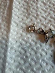 Vtg 925 Sterling Silver Sz 7.5”-6g MOP Dolphin Bracelet!