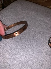 Lot Of Four Copper Jewelry Pieces. New Earrings, Cuff And Two Bracelets.